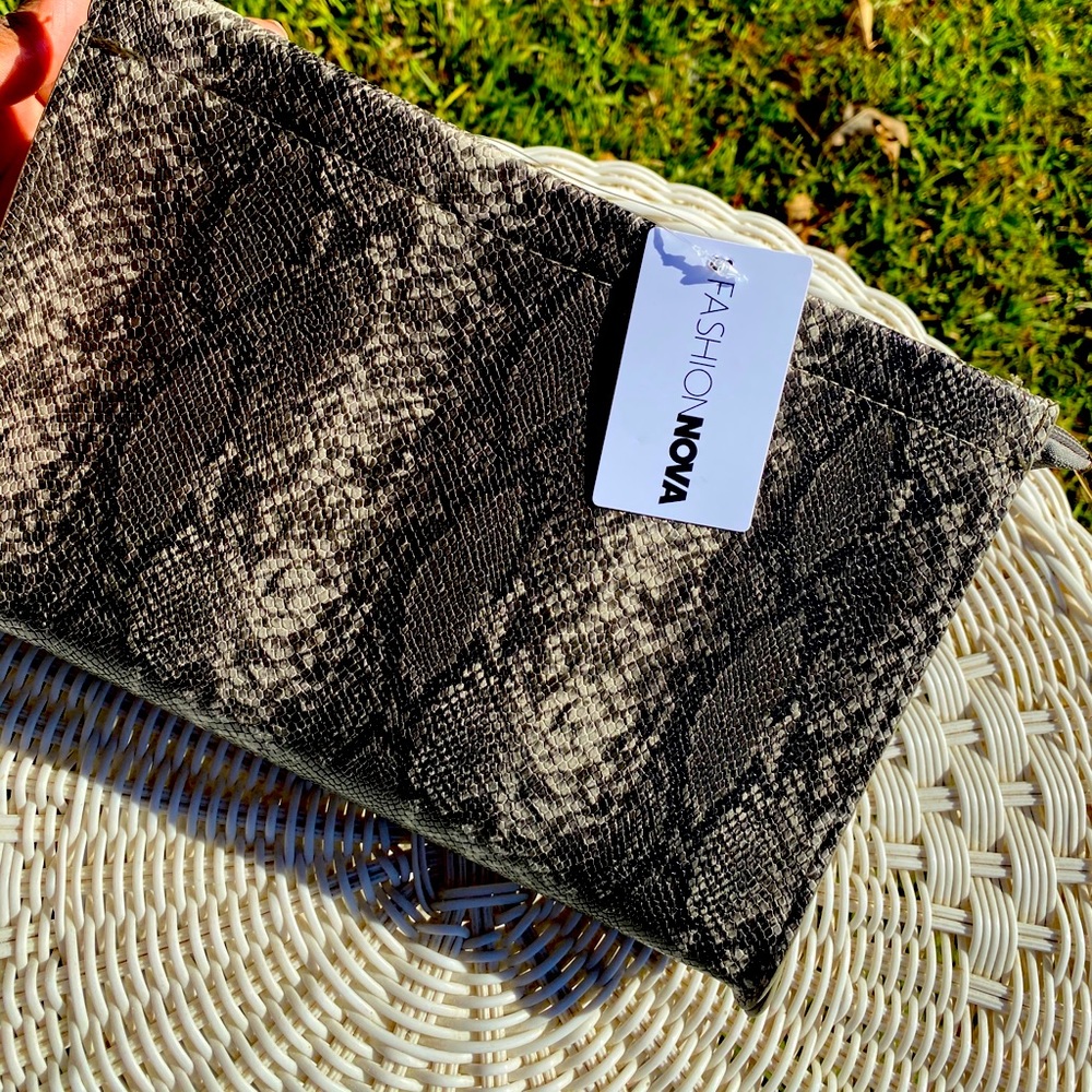 Snakeskin Clutch